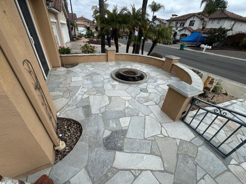 Gallery photos for Stunning Flagstone Walkway and Patio Upgrade: Image #3